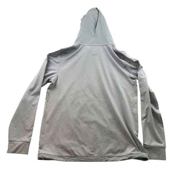 Vouri Men Hoodie Sweatshirt Large Gray Pullover Activewear Athleisure Drawstring - Picture 2 of 13